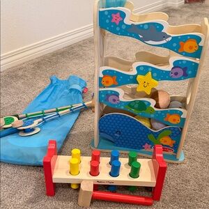 Melissa & Doug wooden toy bundle
